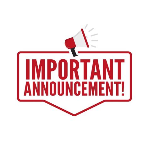 Here's an announcement for .